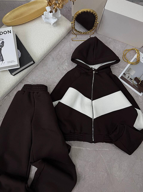 Женский теплый костюм из качественной тринитки на флисе Одесса - изображение 1