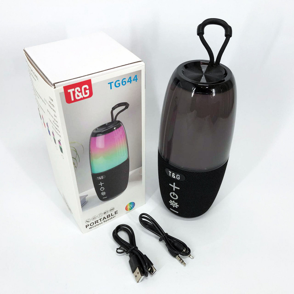 Bluetooth колонка з красивим підсвічуванням TG644, Колонка музична акумулятор Хороша bluetooth GW-87 Львів - фото 7