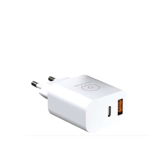 Зарядное устройство WUW-C172 20W USB-C и USB QC3.0 черное Киев