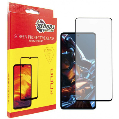 Скло захисне Dengos Full Glue Poco X5 Pro 5G (black) (TGFG-303) Вінниця - фото 1