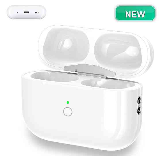 Зарядний кейс чохол для AirPods Pro 1/2 HIGSEEU сумісний без навушників Qi бездротова зарядка Lightning 500mAh Київ