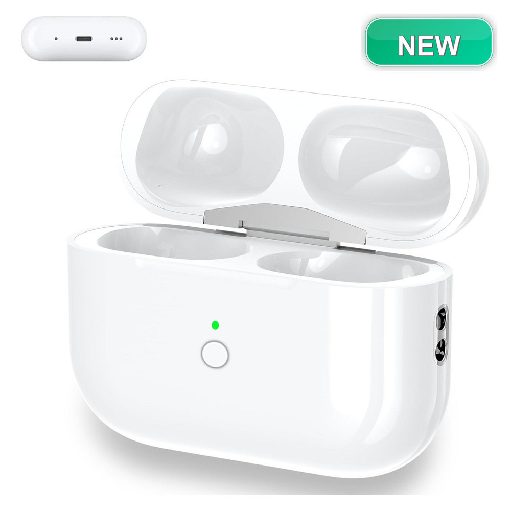 Зарядной кейс для AirPods Pro 1/2 HIGSEEU совместимый без наушников беспроводная Qi и Lightning 500mAh Киев - изображение 1