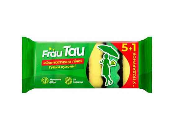 Губки кухонные Фантастическая пена 6шт TM Frau Tau Solmir Киев