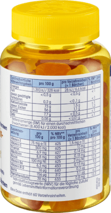 Mivolis Мультивітамінний ведмедик для дітей, фруктові ясна 60 штук, 120 г Львів - фото 3