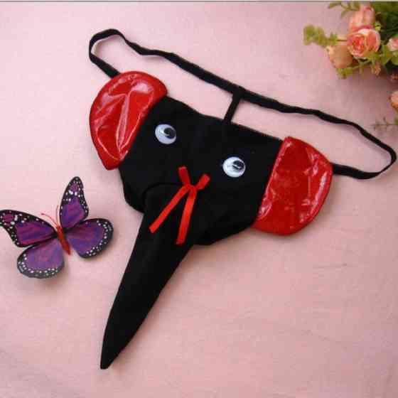 Трусики слоники универсальный черно-красный Киев