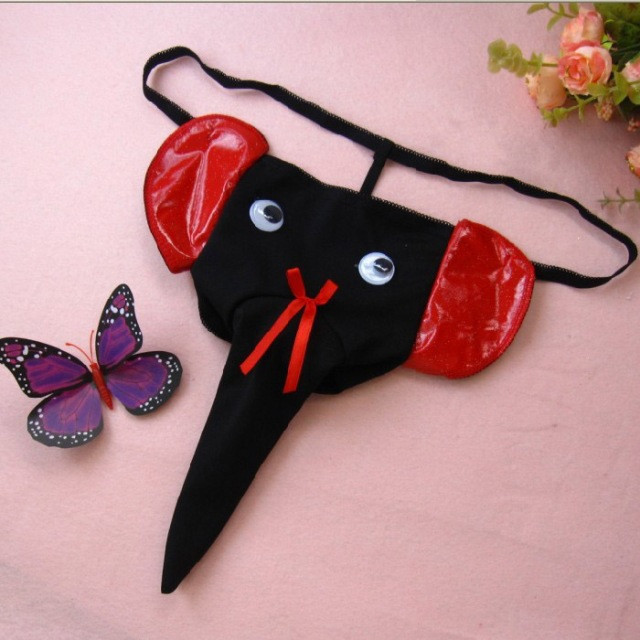 Трусики слоники универсальный черно-красный Киев - изображение 1