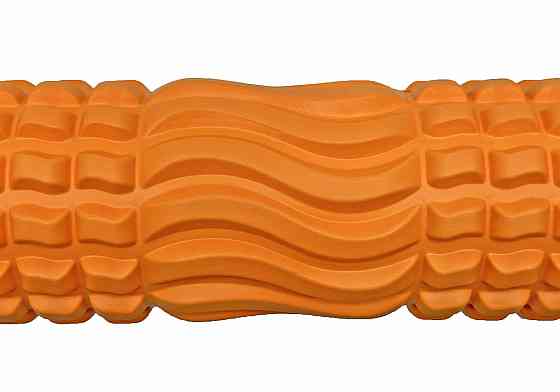 Масажний ролик EasyFit Wavyspines 33 см Помаранчевий Коломия