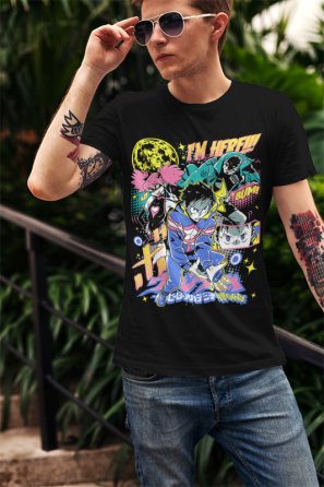 Футболка для мальчика аниме Моя геройская академия оверсайз (рост от 165 до 180 ) Черний AnimeJ0793m Днепр