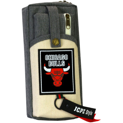 Пенал Cool For School 2 отделения Chicaco Buliis серый (J-2390-1-grey) Винница - изображение 1