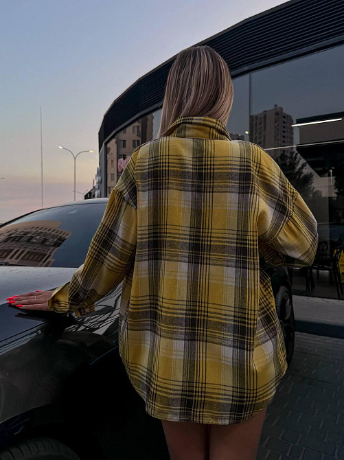 Женская рубашка в клетку (с накатом) Одесса - изображение 3