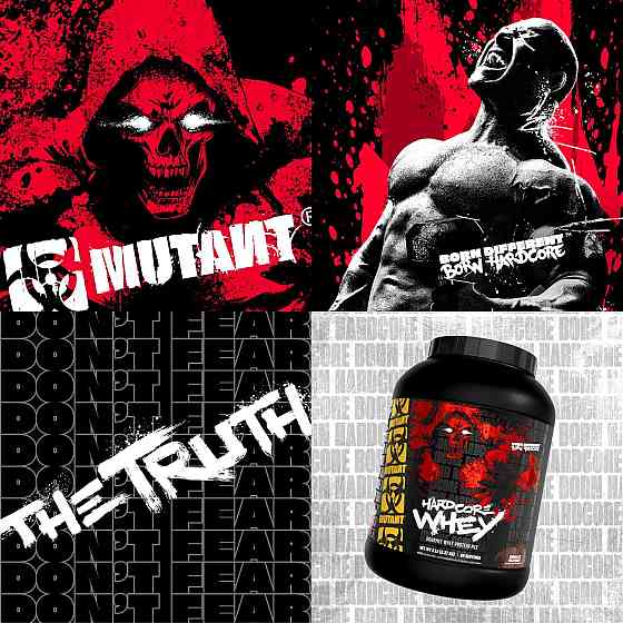 Протеїн Mutant Hardcore Whey 2270 г, Cookies &amp; Cream Луцьк
