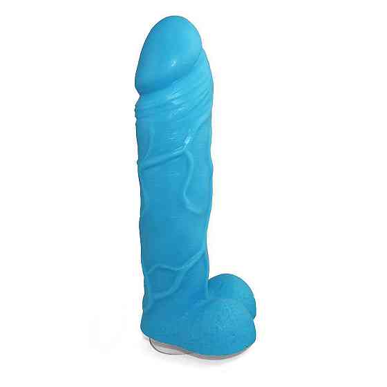 Крафтове мило-член із присоскою Чистий Кайф Blue size L, натуральне Sex Aura Київ