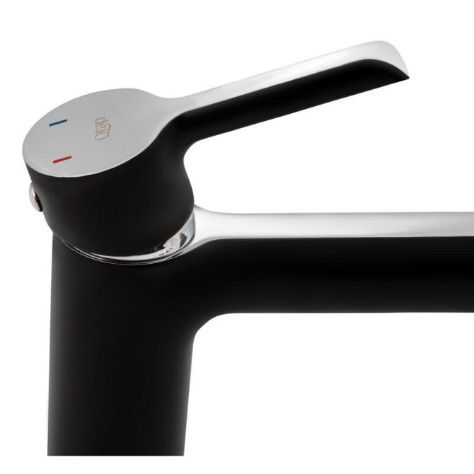 Змішувач для раковини Qtap Grand QTGRABCR001F (k35), одноважільний, низький, Chrome/Black Харків - фото 4