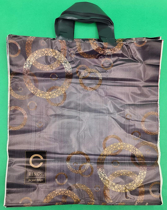 Пакет із петльовою ручкою спр п "Кільця" (38х42+3) 90 мк (50 шт.) Харків - фото 4