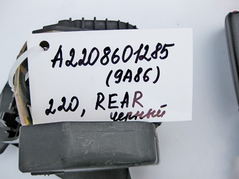 Mercedes-Benz  A2208601285 9A86 Ремінь безпеки задній центральний чорний S-Class W220 Одеса - фото 4