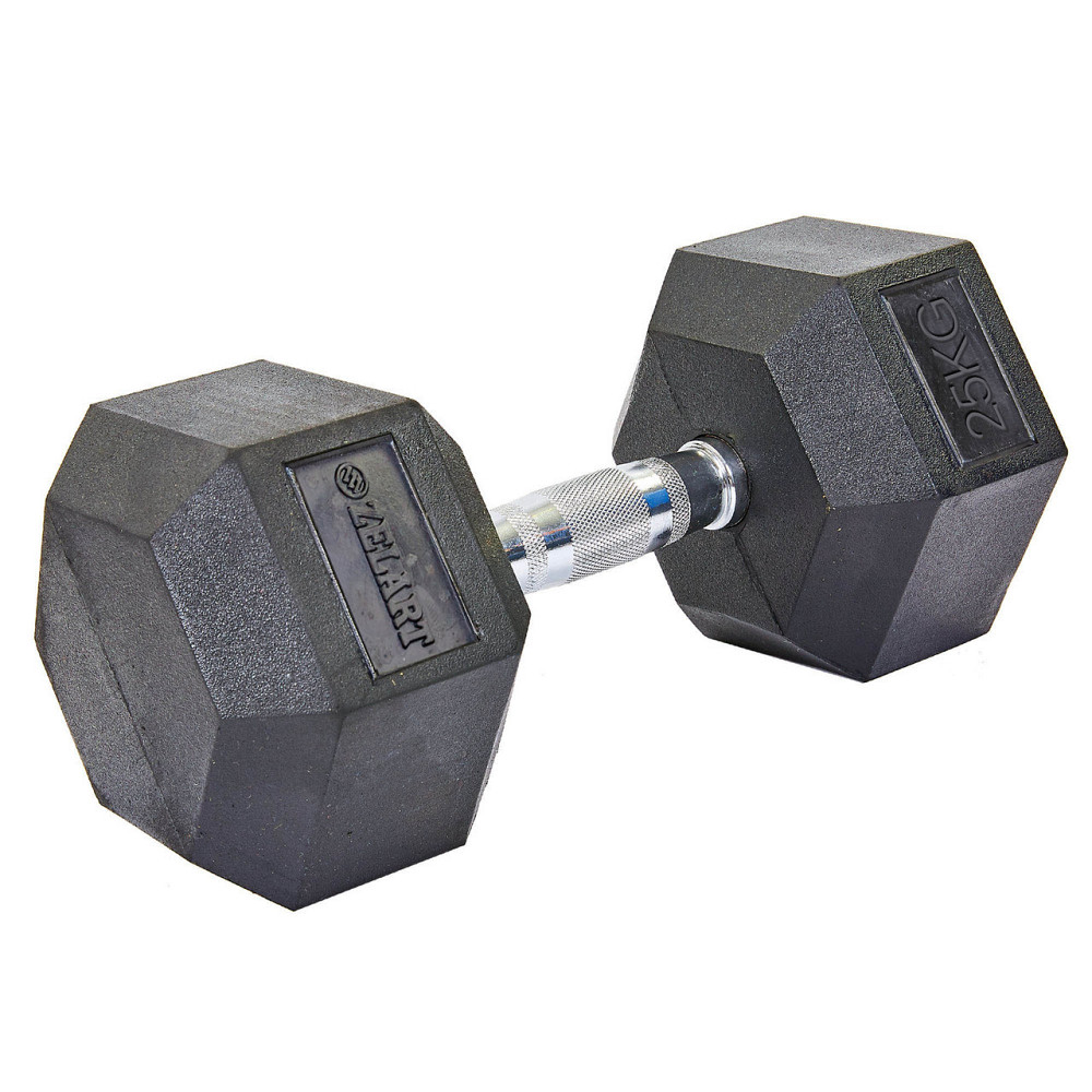 Гантель 25 кг цільна шестигранна гексагональна Zelart Київ - фото 1