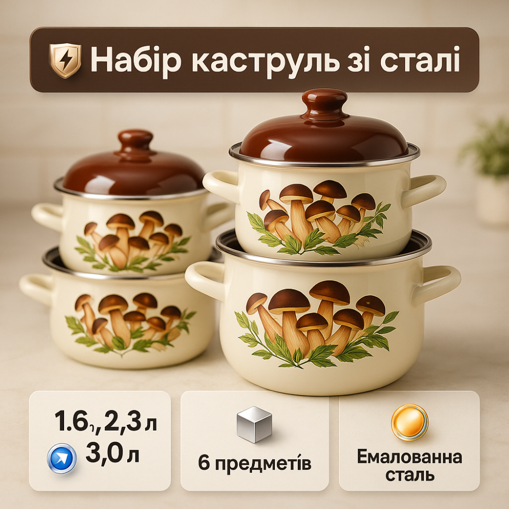 Сборный набор кастрюль, Модные наборы посуды, Набор кастрюль с неприлипающим покрытием KC-85 Львов - изображение 9