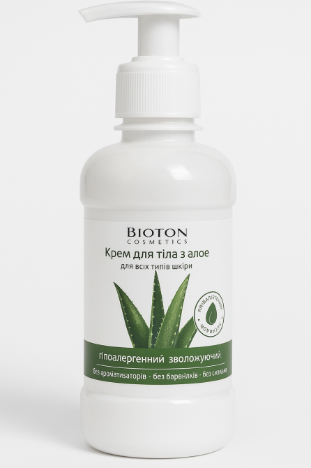 Гіпоалергенний крем для тіла з алое Bioton 250 мл Київ - фото 1