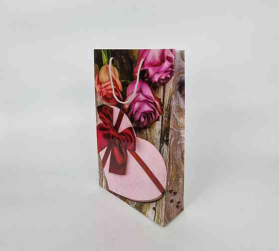 Великий паперовий пакет вертикальний 25/37/8 (артBV-037) (12 шт.) Харків