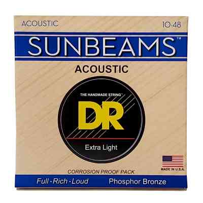 Струни для гітари DR Strings SUNBEAM Acoustic Phosphor Bronze - Extra Light (10-48) (RCA-10) Вінниця
