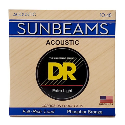 Струни для гітари DR Strings SUNBEAM Acoustic Phosphor Bronze - Extra Light (10-48) (RCA-10) Вінниця - фото 1