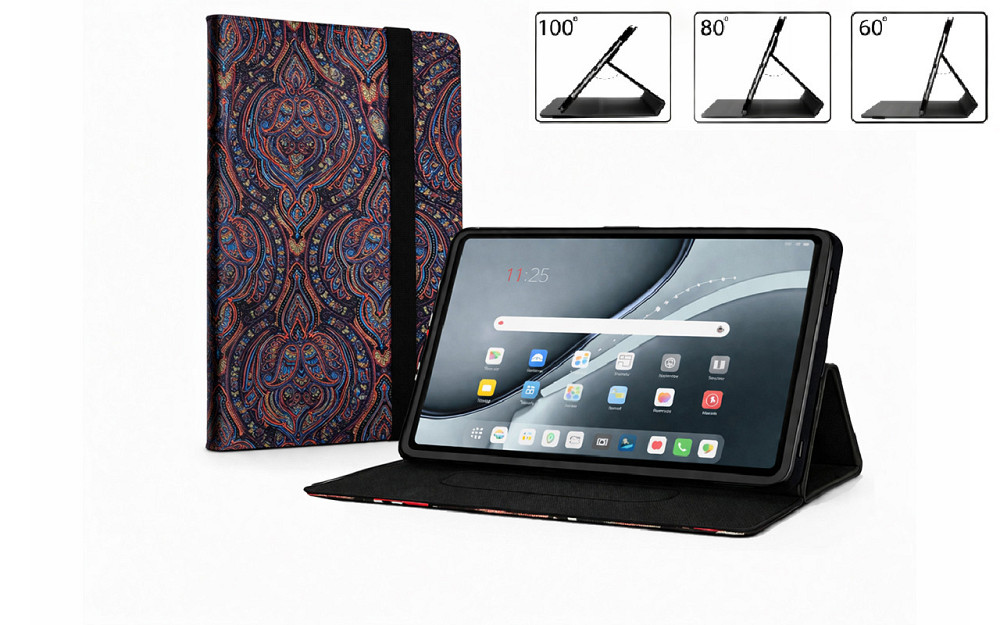 Чохол-книжка PlastGuard для Facetel Q6  – еко-шкіра, рамкова фіксація планшета, колір Чорний Пестрій Київ - фото 1