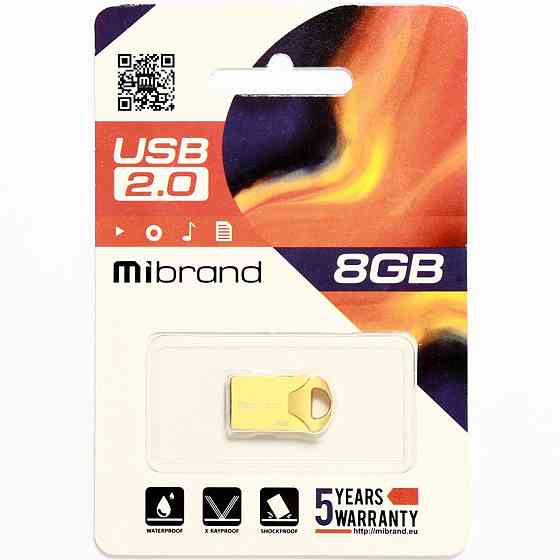 Flash Mibrand USB 2.0 Hawk 8Gb Gold Киев