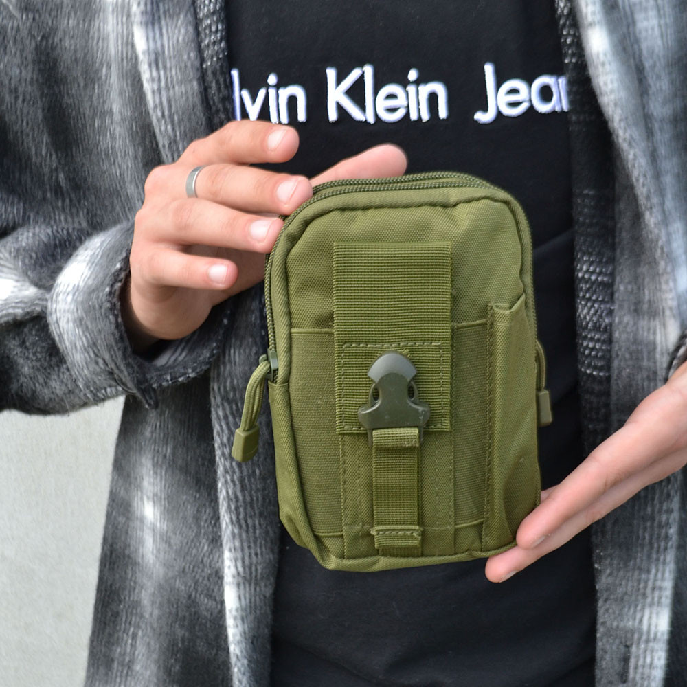 Тактична сумка - сумка для телефону, система MOLLE органайзер тактичний з кордури. Колір: хакі PH-77 Львів - фото 1