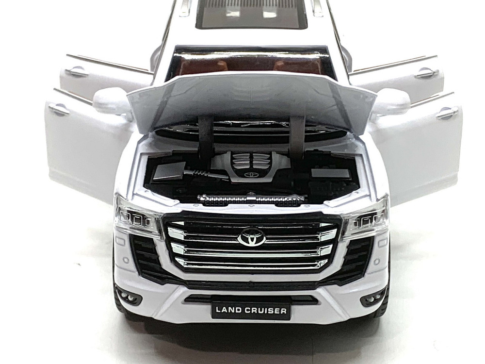 Машина Автосвіт Toyota Land Cruiser 30 інерційна відчиняються двері капот багажник 20см Білий (AP-2033) Чернігів - фото 6
