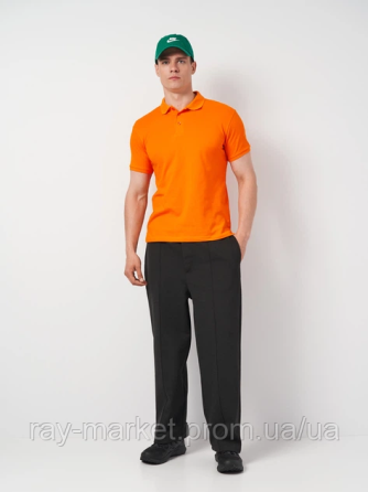 Футболка поло мужская оранжевая RAY BASIC M0201 Киев