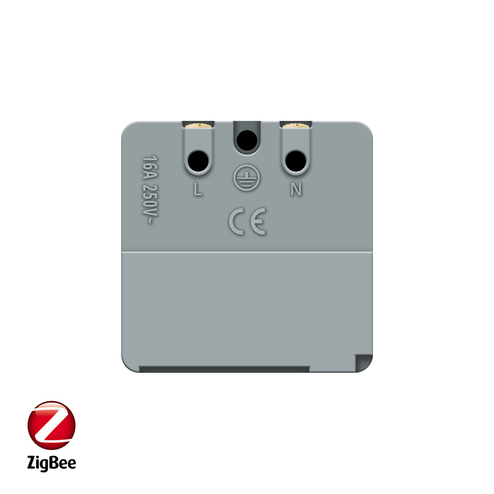 Розумна розетка LIVOLO ZigBee, з заземленням, золота, 16А 230В, керування через Alexa / Google Home / Home Assistant, модуль (VL-FCTC16AZ-2AP) Коломыя - изображение 6