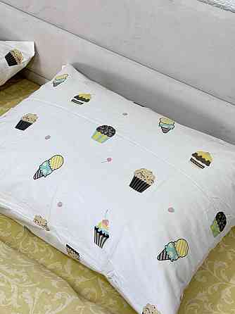 Ecotton Комплект постільної білизни Ecotton двоспальний 180х215 см сатин білий Ice cream (рис. Киев