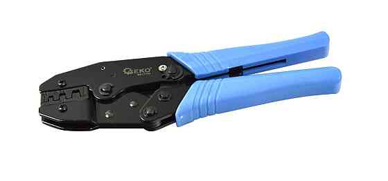 Клещи для обжимки контактов с трещоткой 230 мм (0,5-6 мм) GEKO G01770 Чернигов