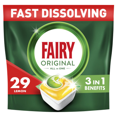 Таблетки для посудомийних машин Fairy Original All in One Lemon 29 шт. (8006540726891/8700216237314) Вінниця - фото 1