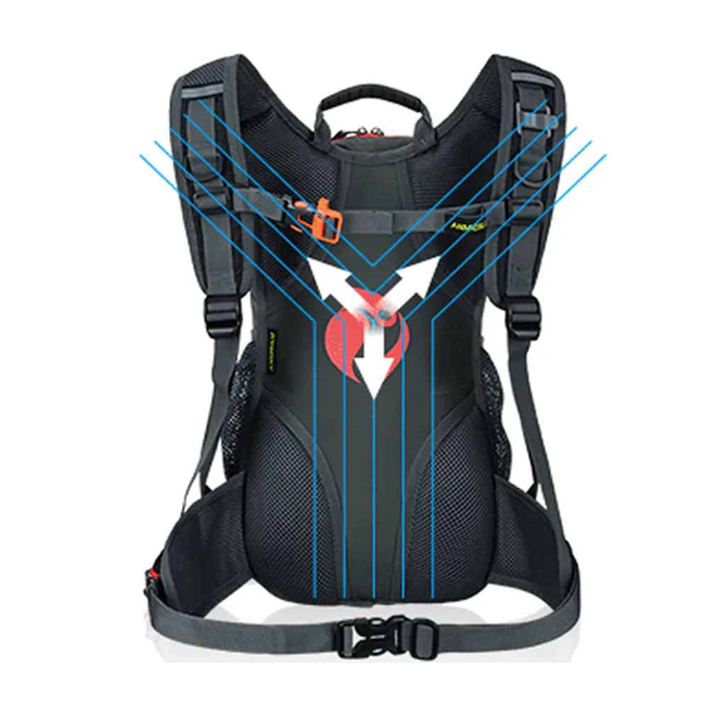 Гідрорюкзак дорожній із пакетом для води 2 л Feel Fit Чорний Бровари - фото 7