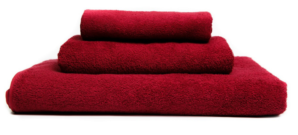 Рушник махровий Ideal Textile 50х90 см однотонний 400 г/м2 (56860342) Бордовий Чернівці - фото 4