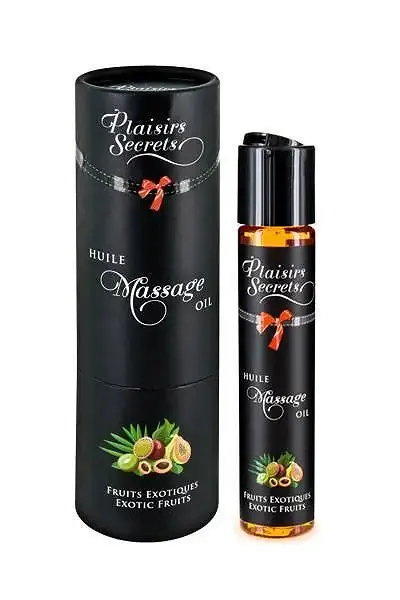 Масажна олія Plaisirs Secrets Exotic Fruits (59мл) з афродизіаками їстівна, подарункове паковання Львов - изображение 1