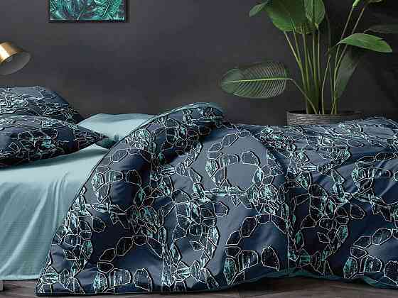 Ecotton Комплект постільної білизни Ecotton двоспальний Сімейний 150х215 см темно-зелений (2409 Киев