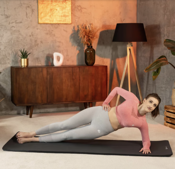 Колрик для йоги Hop-Sport HS-NB010GM NBR 1см черный Киев