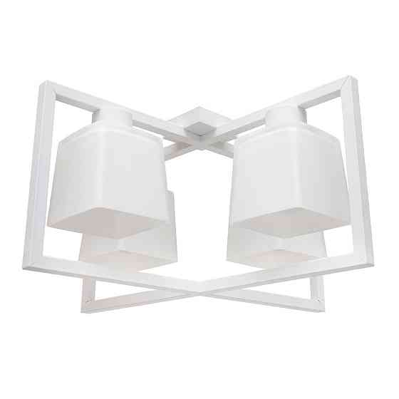 Люстра потолочная MSK Electric Boston на четыре плафона под лампу Е27 NL 400230-4 WH Одесса