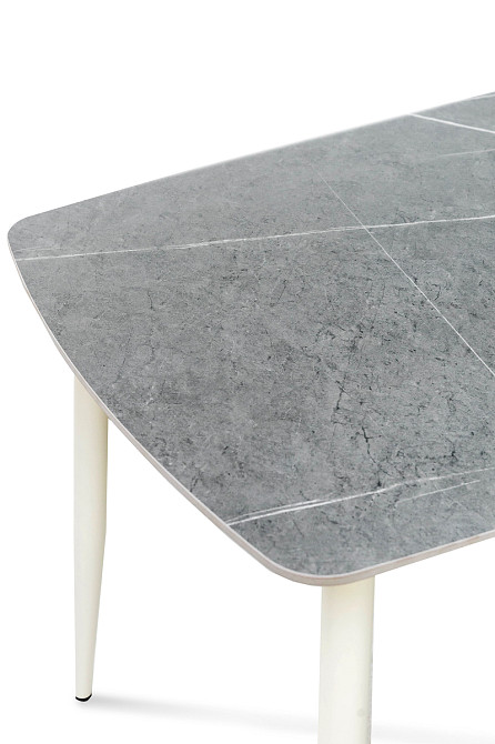 Стіл КИПАРИС 120*80, білий/ сірий мармур Киев - изображение 7