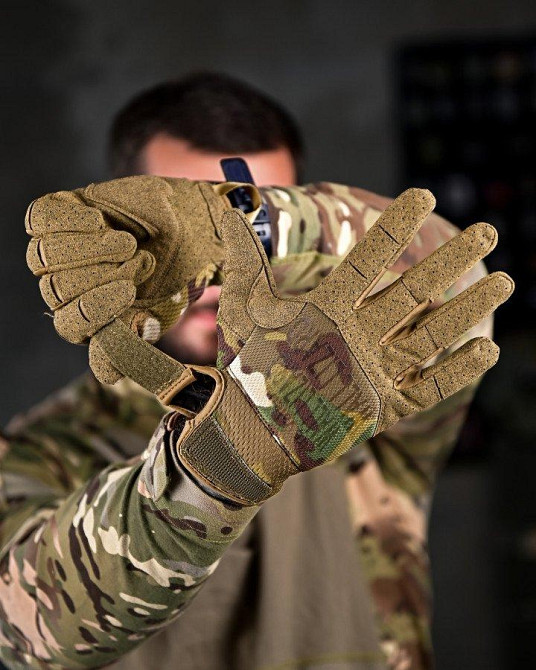 Тактичні рукавички Wallizard мультикам ПП8012 Одеса - фото 4
