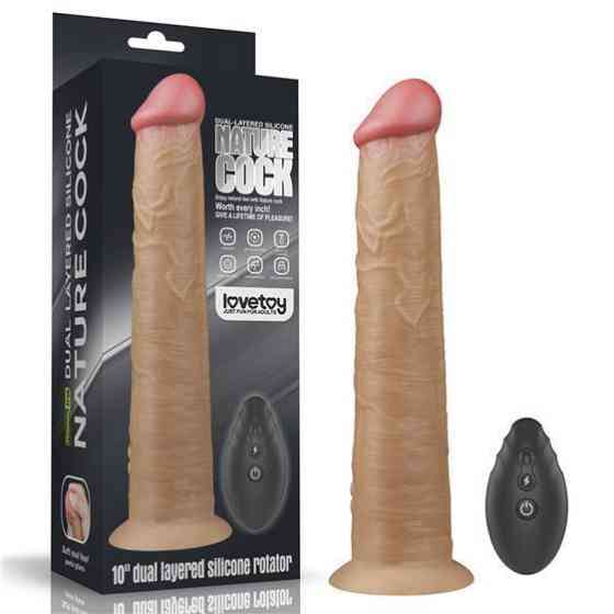 Вибратор - Dual-Layered Silicone Rotator 10