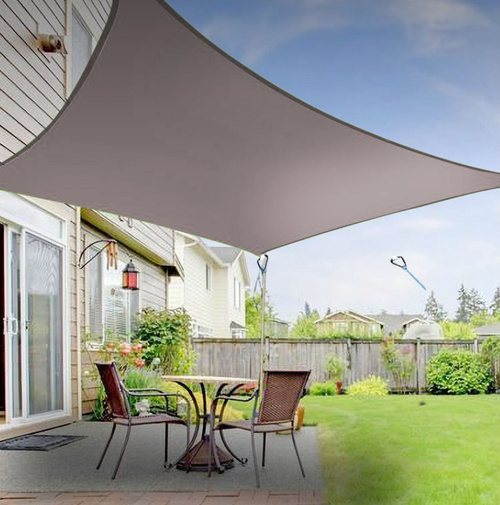 Тент навес затеняющий водонепроницаемый прямоугольный 3х6м Оксфорд (Серый) Киев - изображение 1