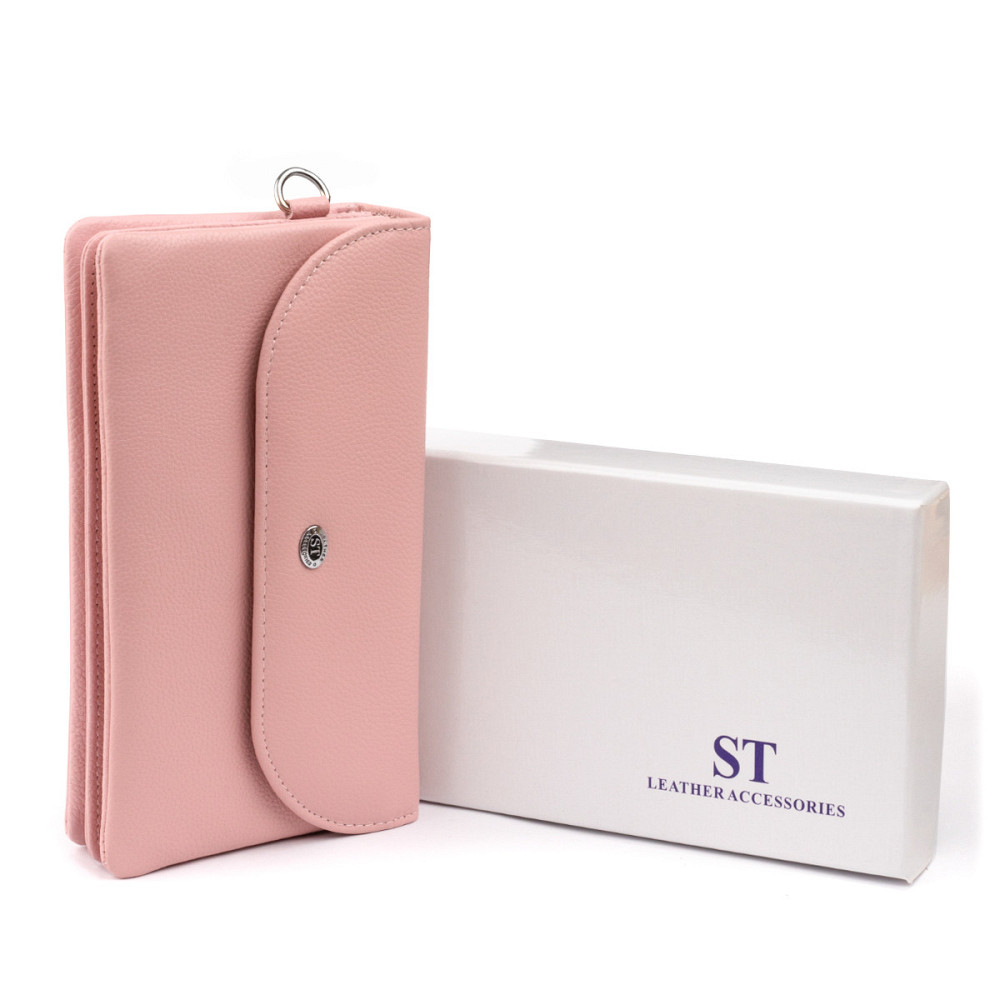 Клатч из кожи женский ST Leather 19323 Розовый Киев - изображение 4