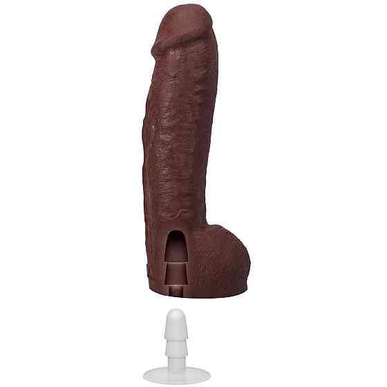 Фалоімітатор Doc Johnson The Realistic Cock ULTRASKYN - 12 Inch Hung with Balls Chocolate Sex Aura Київ