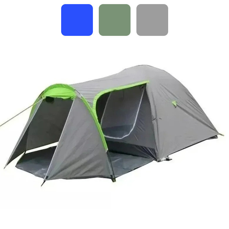 Палатка туристическая четырехместная 3000 мм Acamper MONSUN 4 кемпинговая Серый Киев - изображение 1