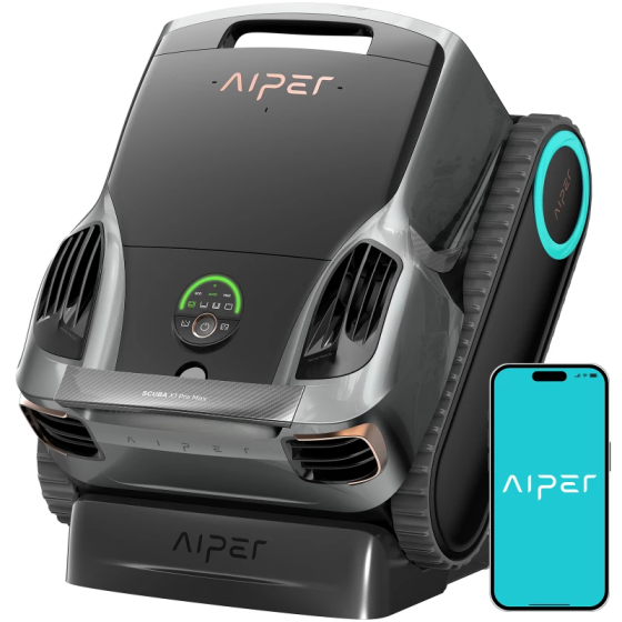 Робот пылесос для бассейна гусеничный. аккумуляторный AIPER Scuba X1 PRO MAX (дно. стены. ватерлиния. водная поверхность) до 300 м Киев