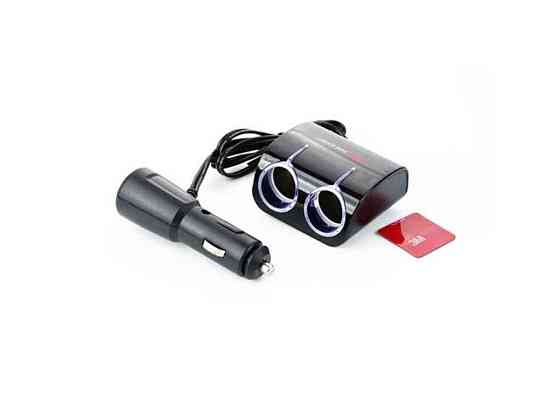 Розгалужувач прикурювача 12V 2 виходи 1 USB (5V 1A) ТМ 12 ATELIE Київ