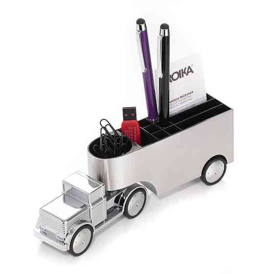 Органайзер настольный Troika Трак для канцелярии Хром Винница